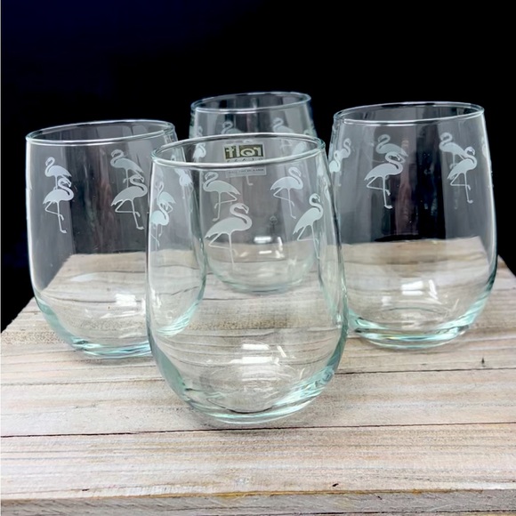 Set of 4 - Stemless Wine Glasses - Picture 3 of 4